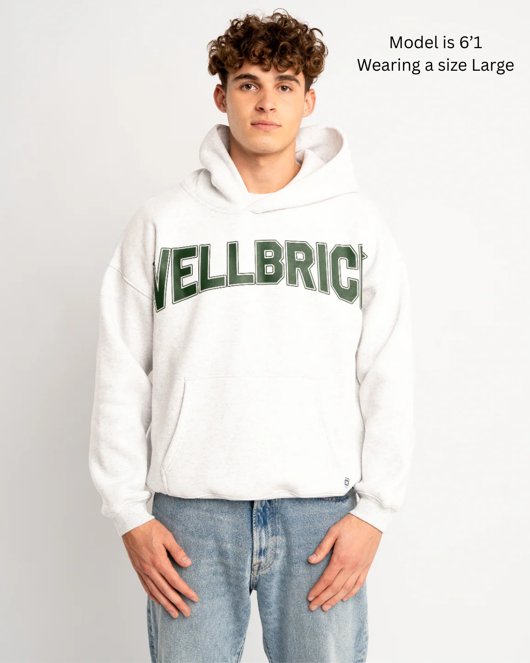 Oversized Hoodie - Retro Grey – WELLBRICK