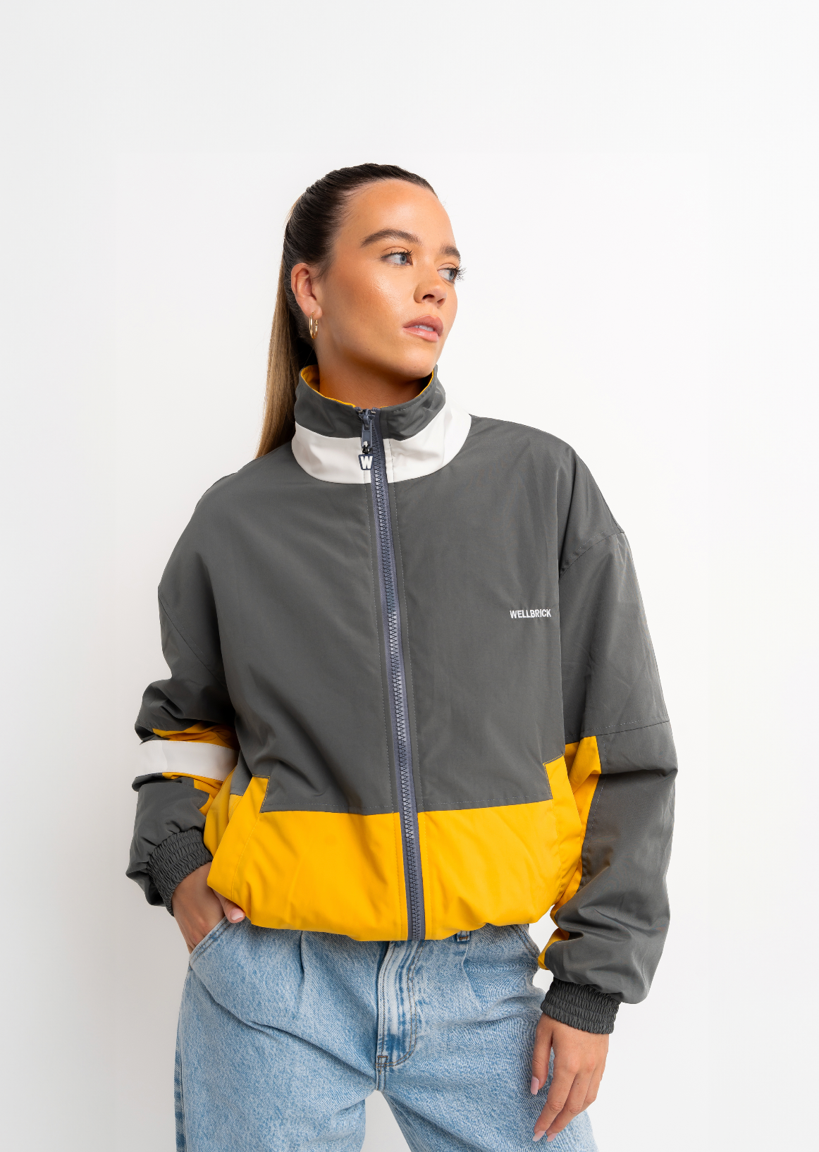 Grey and sales yellow jacket