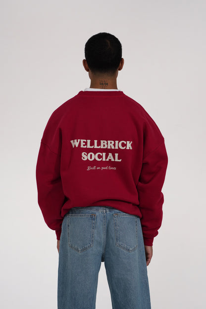 Cherry Red Crewneck