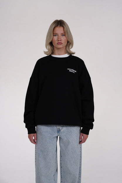 Jet Black Crewneck