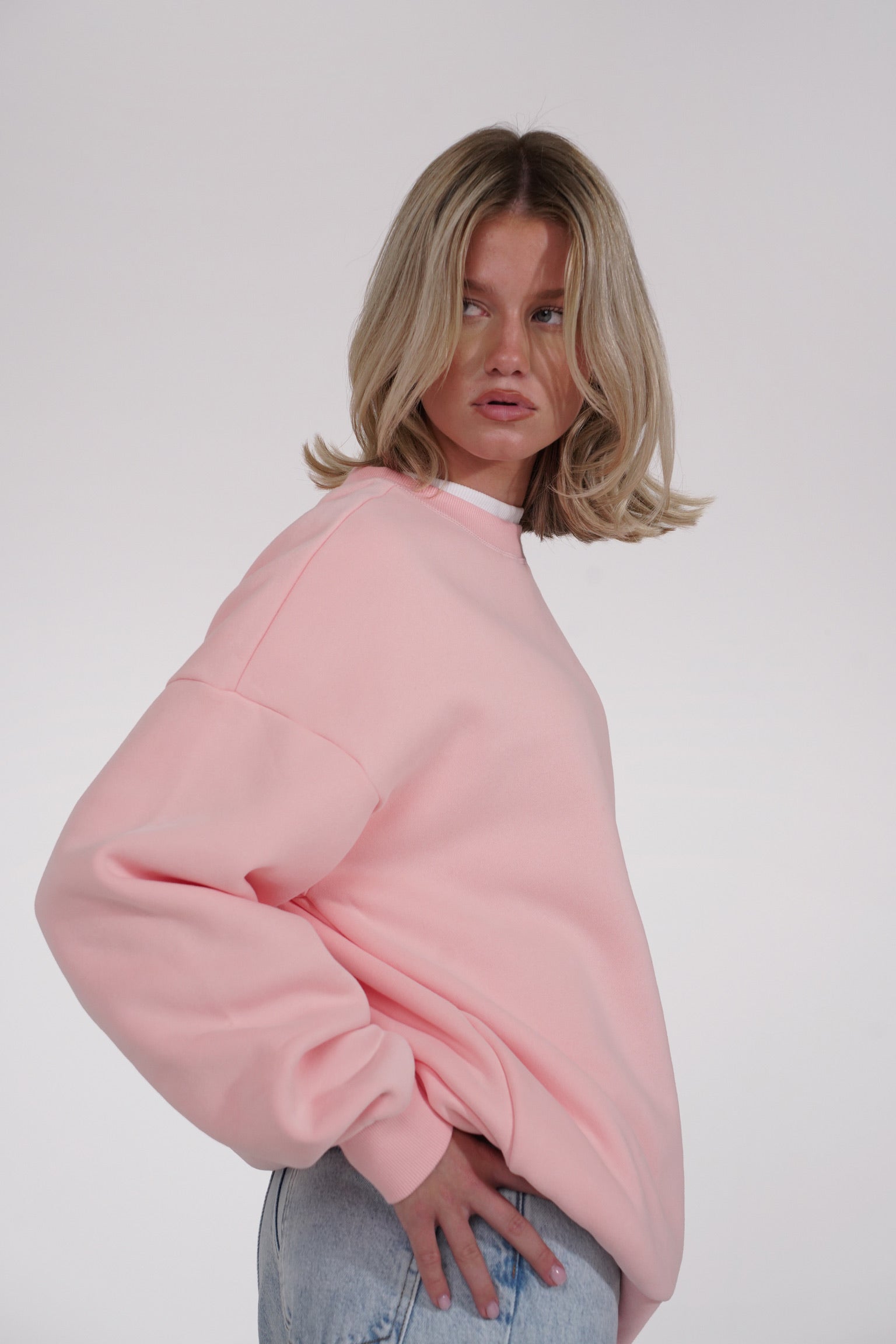 Strawberry Pink Crewneck