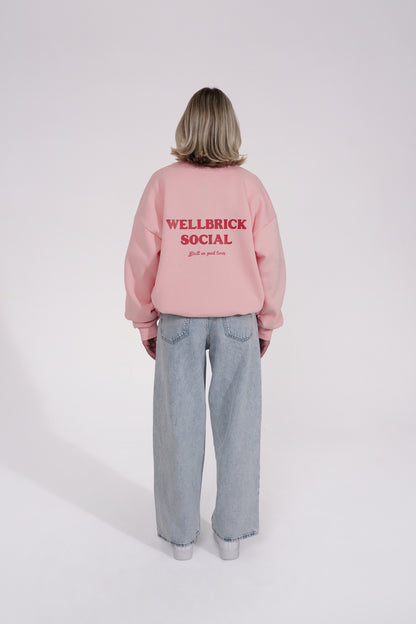 Strawberry Pink Crewneck