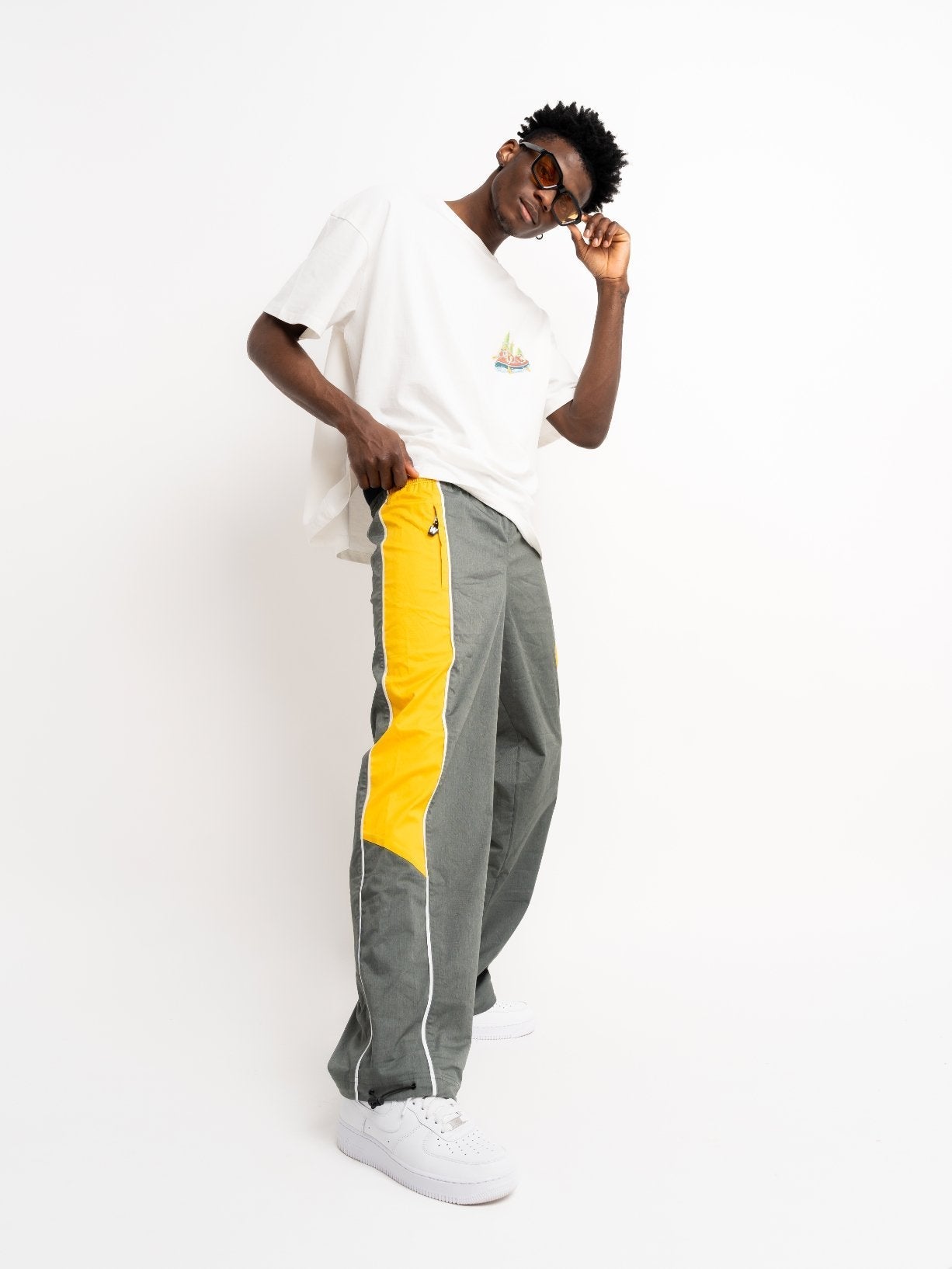 GERRY - Grey Track Pants - WELLBRICK