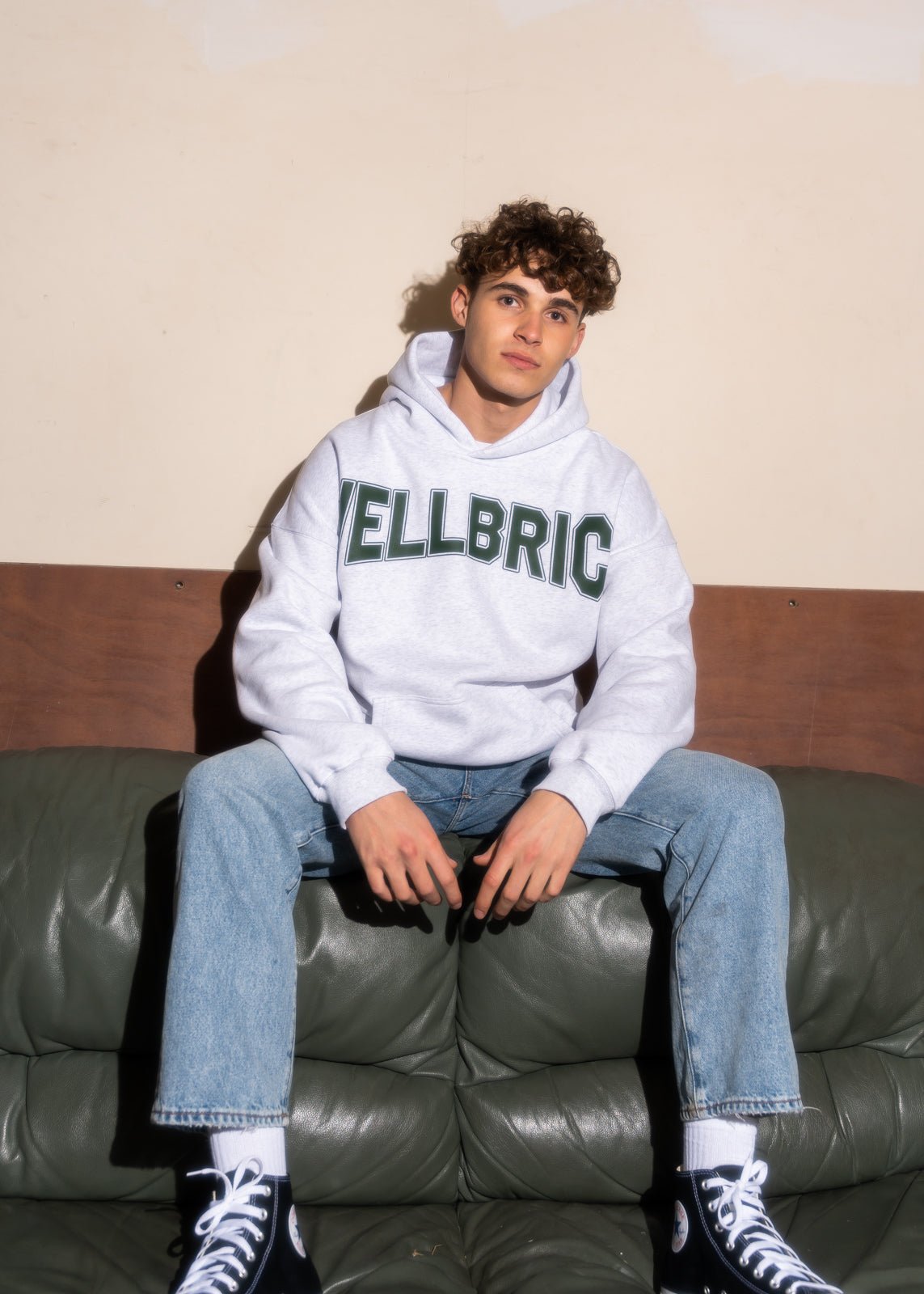 Oversized Hoodie - Retro Grey – WELLBRICK